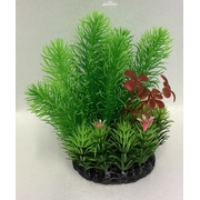 Artificial Plant Green with Pink and Red Flowers