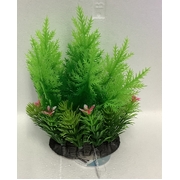 Artificial Plant Green with Pink Flowers