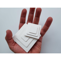 Salty Ceramics 2" White Step Frag Tile Pack of 10