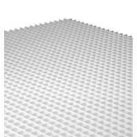 Egg Crate - Light Diffuser Half Sheet 600mm x 600mm x 8mm White