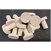 100% Aquatics White Round Frag Plugs Pack of 50 2cm