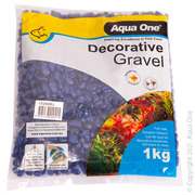 Aqua One Decorative Gravel 1kg Deep Blue 7mm