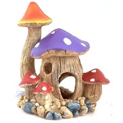 Purple Mushroom House Ornament