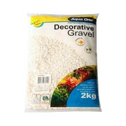 Aqua One Decorative Gravel 2kg White 7mm