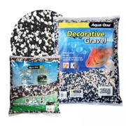 Aqua One Decorative Gravel 2kg Mixed White/Black 2mm