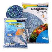 Aqua One Decorative Gravel 2kg Mixed Aqua/Blue 7mm